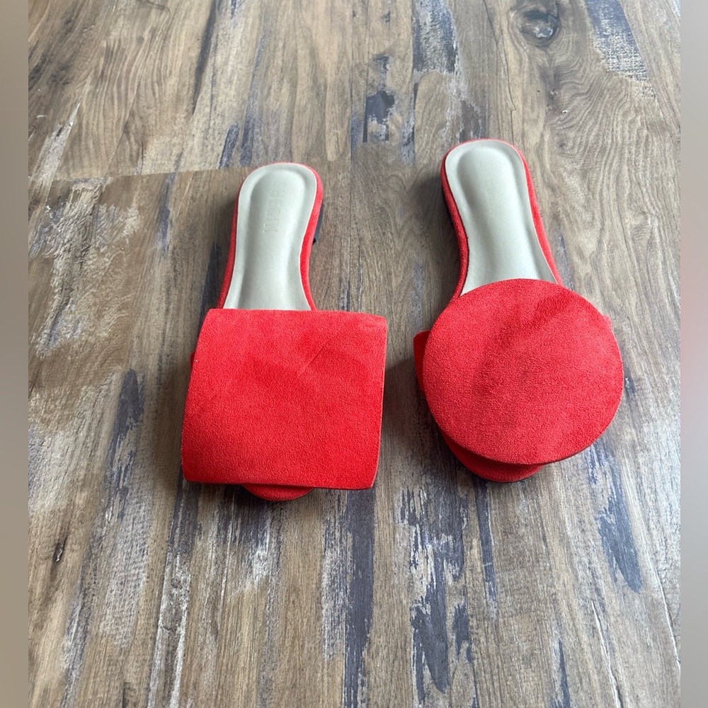 Women's Red Slide Sandals - Stylish Open Toe Mule